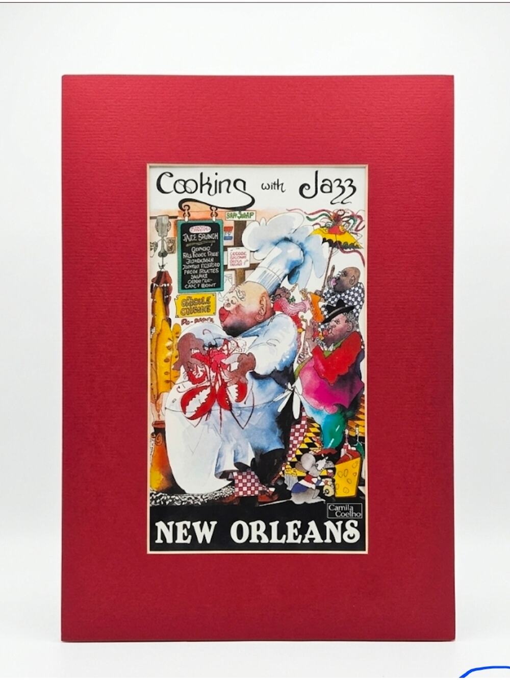 Cooking With Jazz" Print By Artist Leo Meiersdorff New Orleans With Rad Mat
